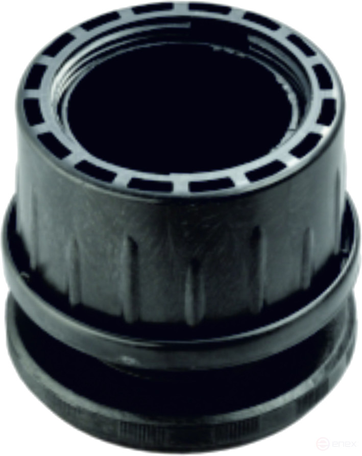 Заглушка на трубу d50, черный AKS