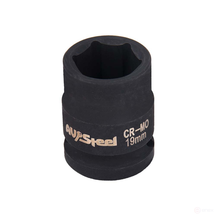 Головка ударная 6-гранная 1/2" 19 мм