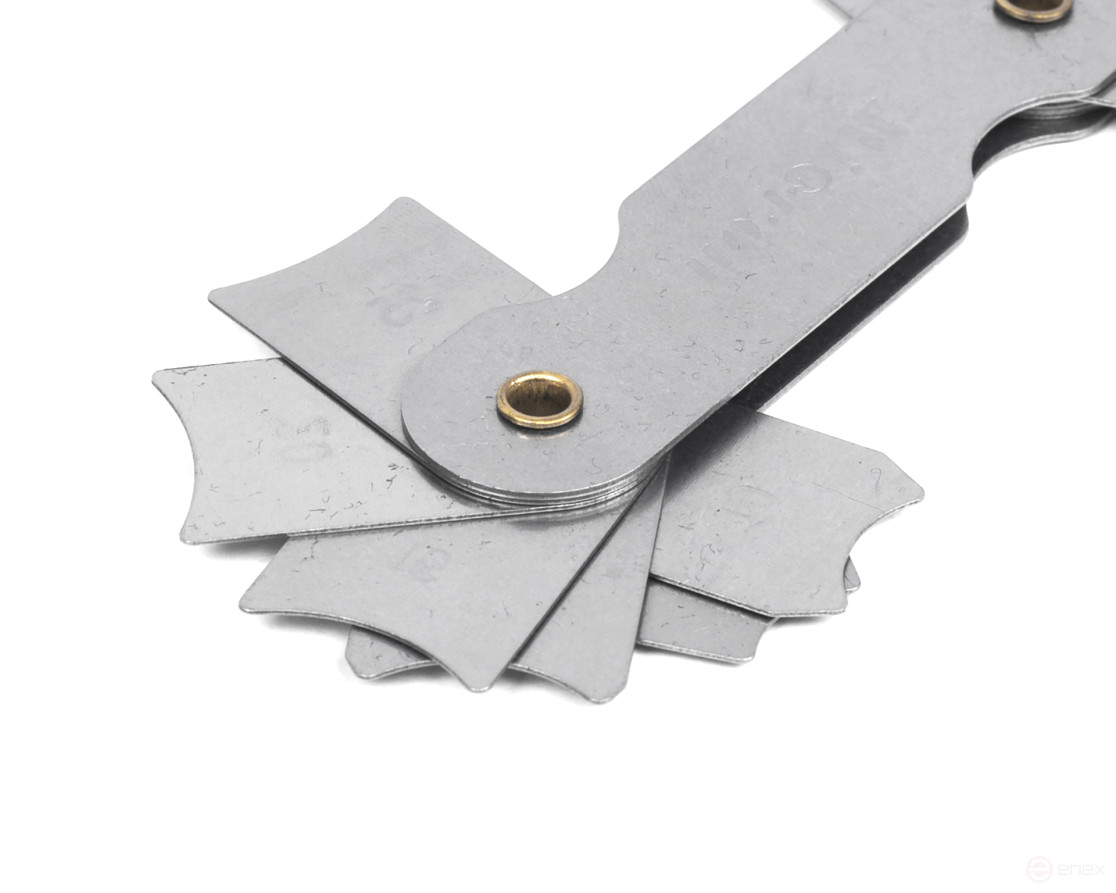 A set of Micron radius templates No. 2 (R 8-25mm) with calibration