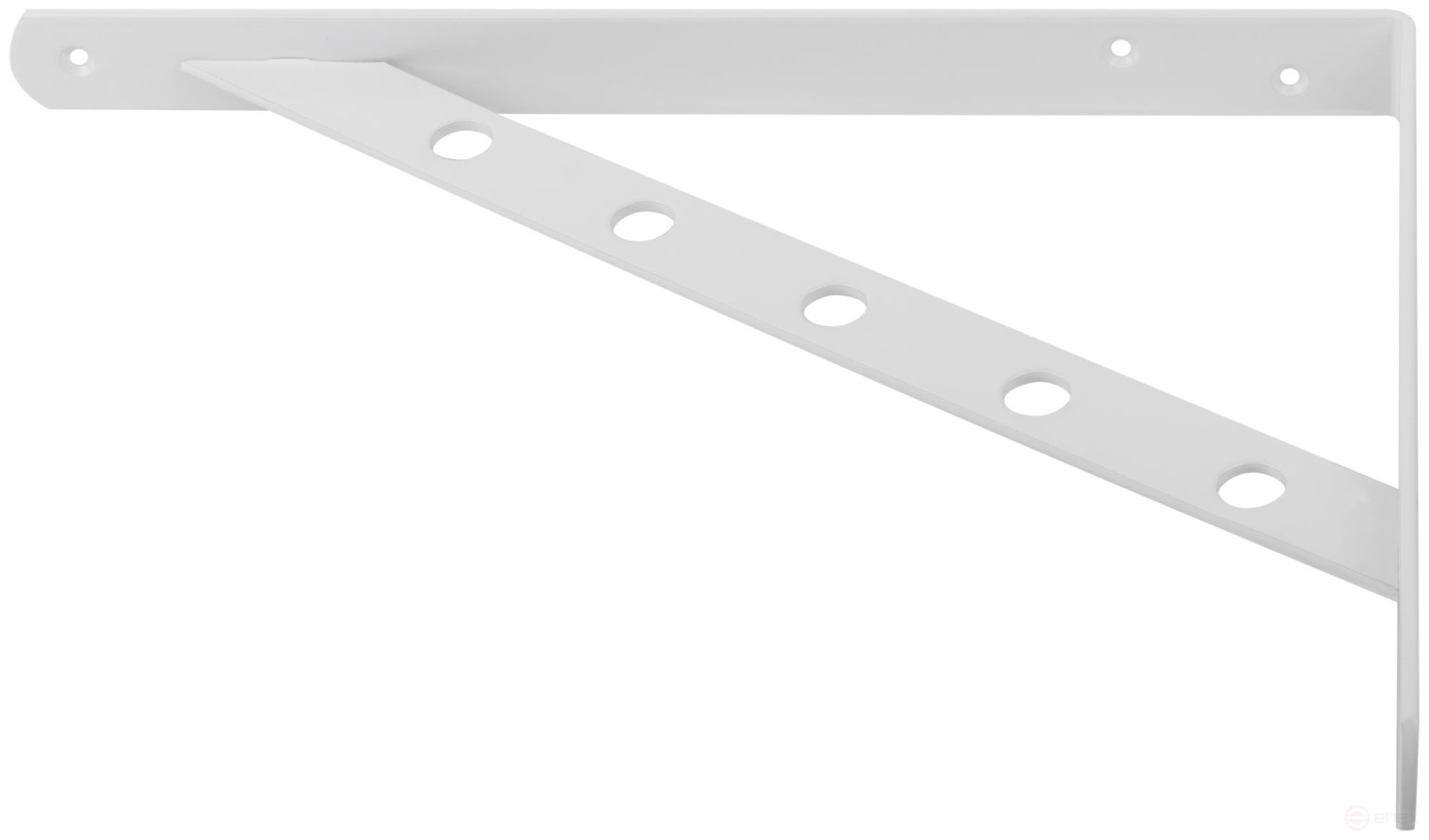 Уголок-кронштейн усиленный белый 300х225 мм