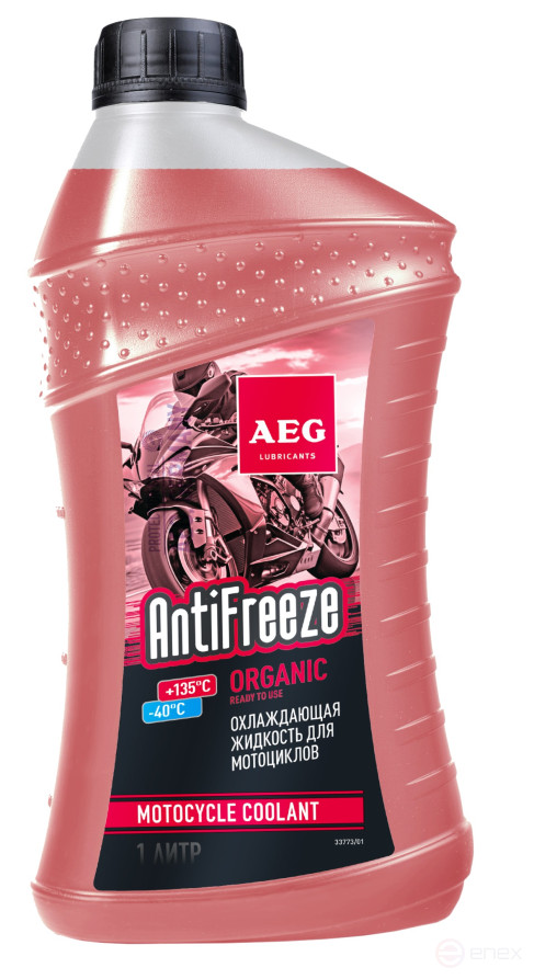 AEG Atnifeeze Organic Antifreeze for motorcycles red 1L