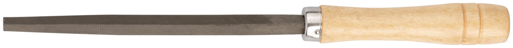 File, wooden handle, triangular 150 mm