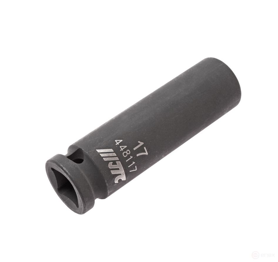 Головка торцевая ударная глубокая тонкостенная 6-гранная 1/2" х 17мм, длина 82мм JTC /1/10/100