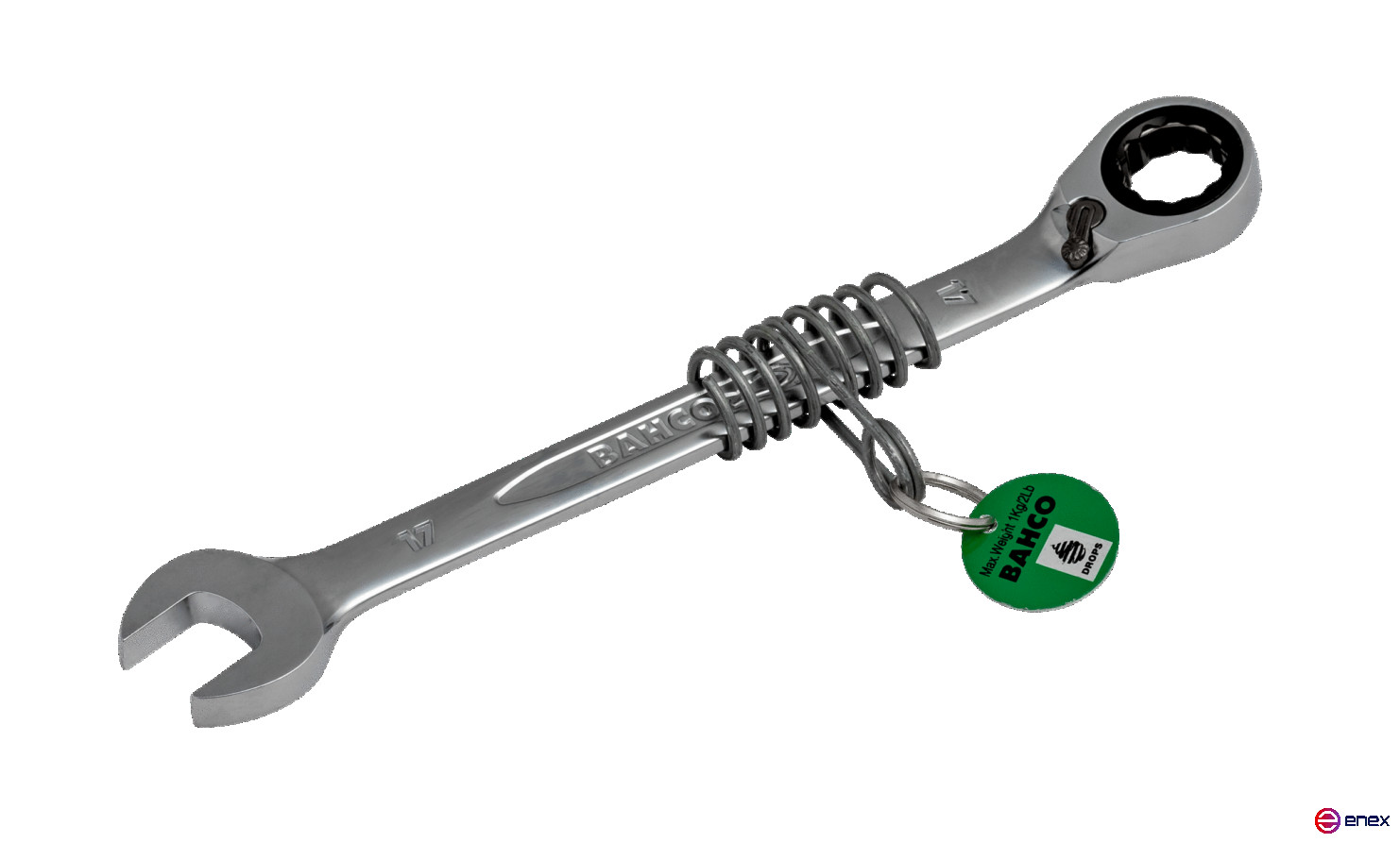 Комбинированный ключ с храповым механизмом и крепежной спиралью 19 мм