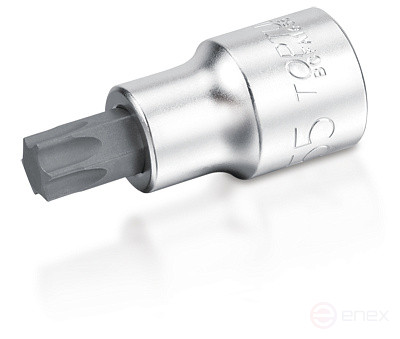 Головка торцевая с вставкой Torx 1/4" T27 L=37 мм TOPTUL BCFA0827