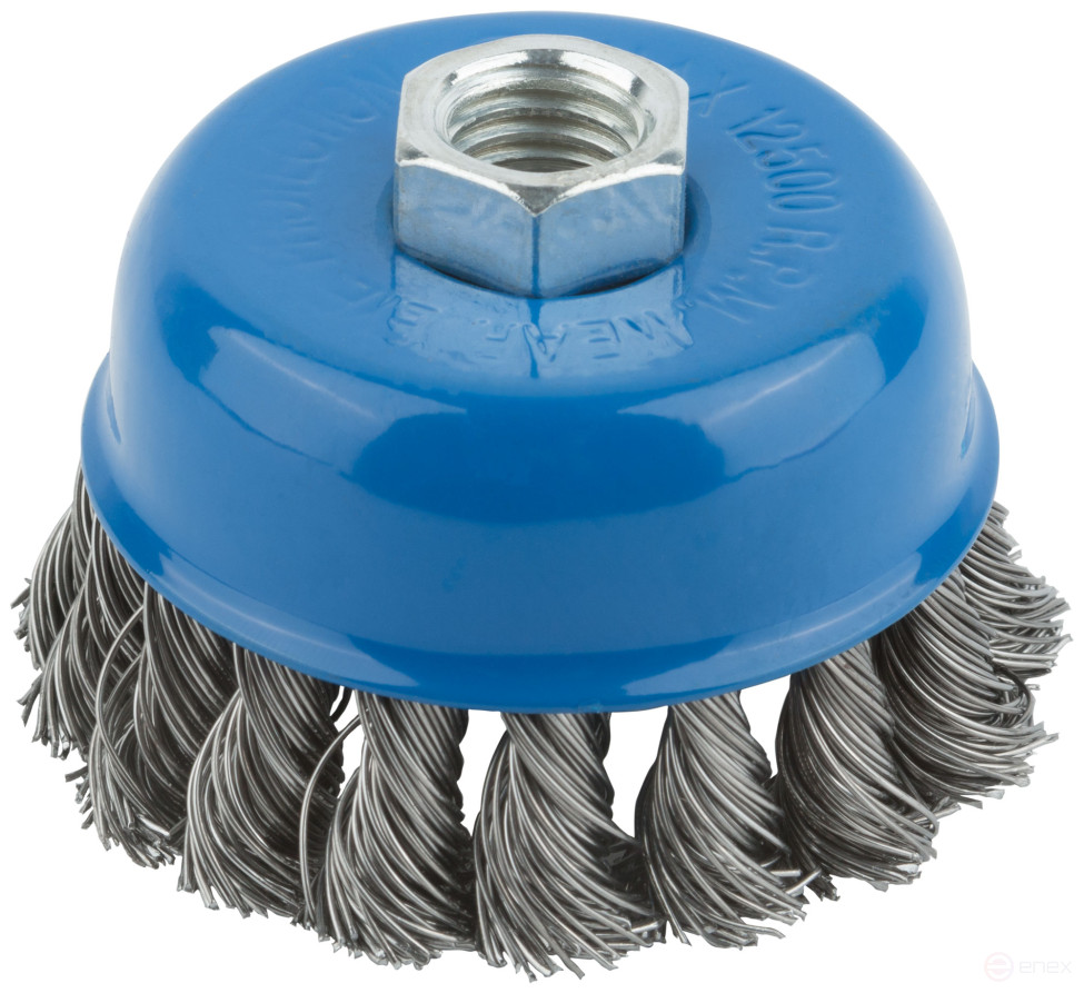 Cup type corkscrew, M14 nut, 75 mm twisted steel wire