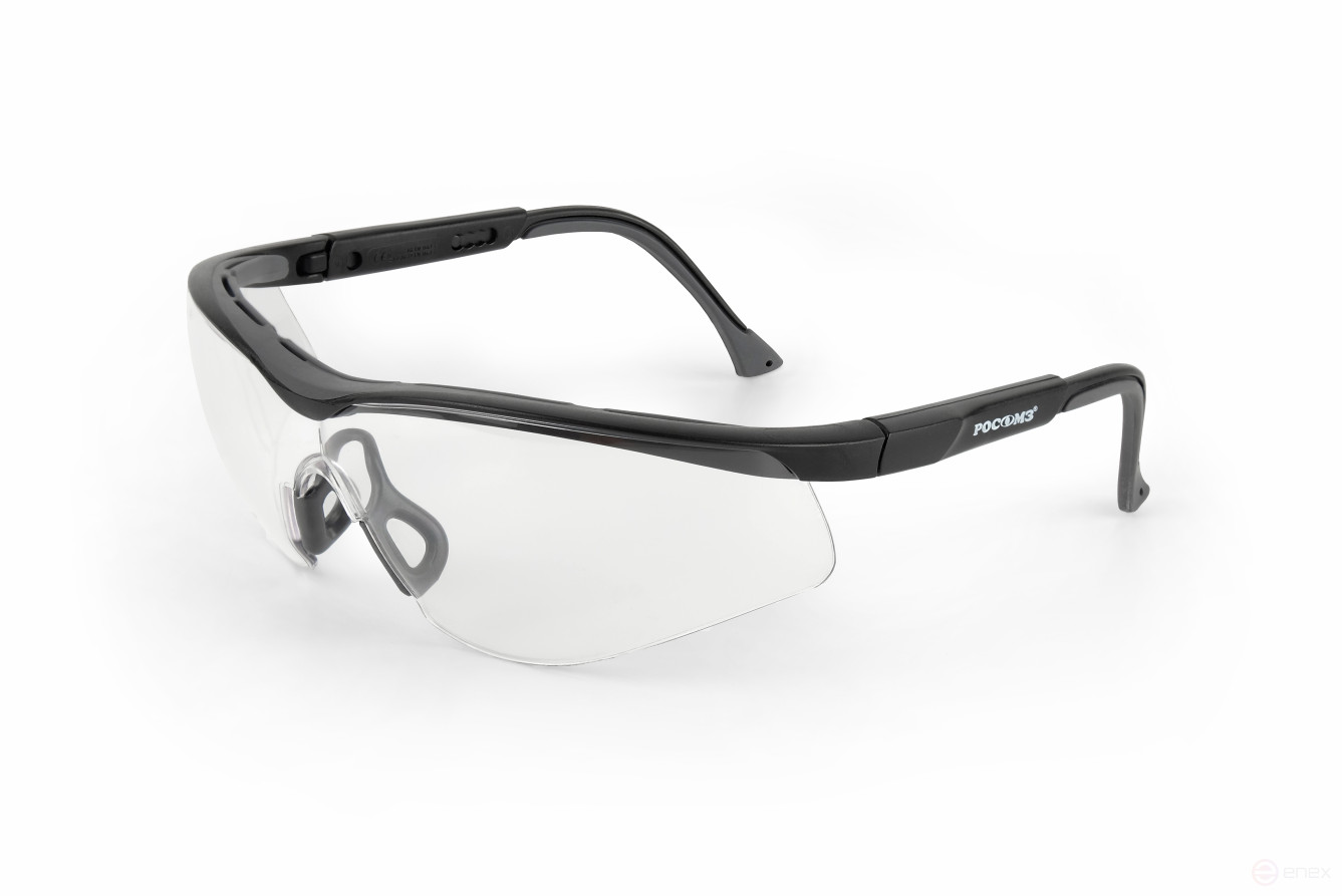 Open safety glasses O50 MONACO CRYSTALINE® (2C-1.2 PC), 30 pcs.