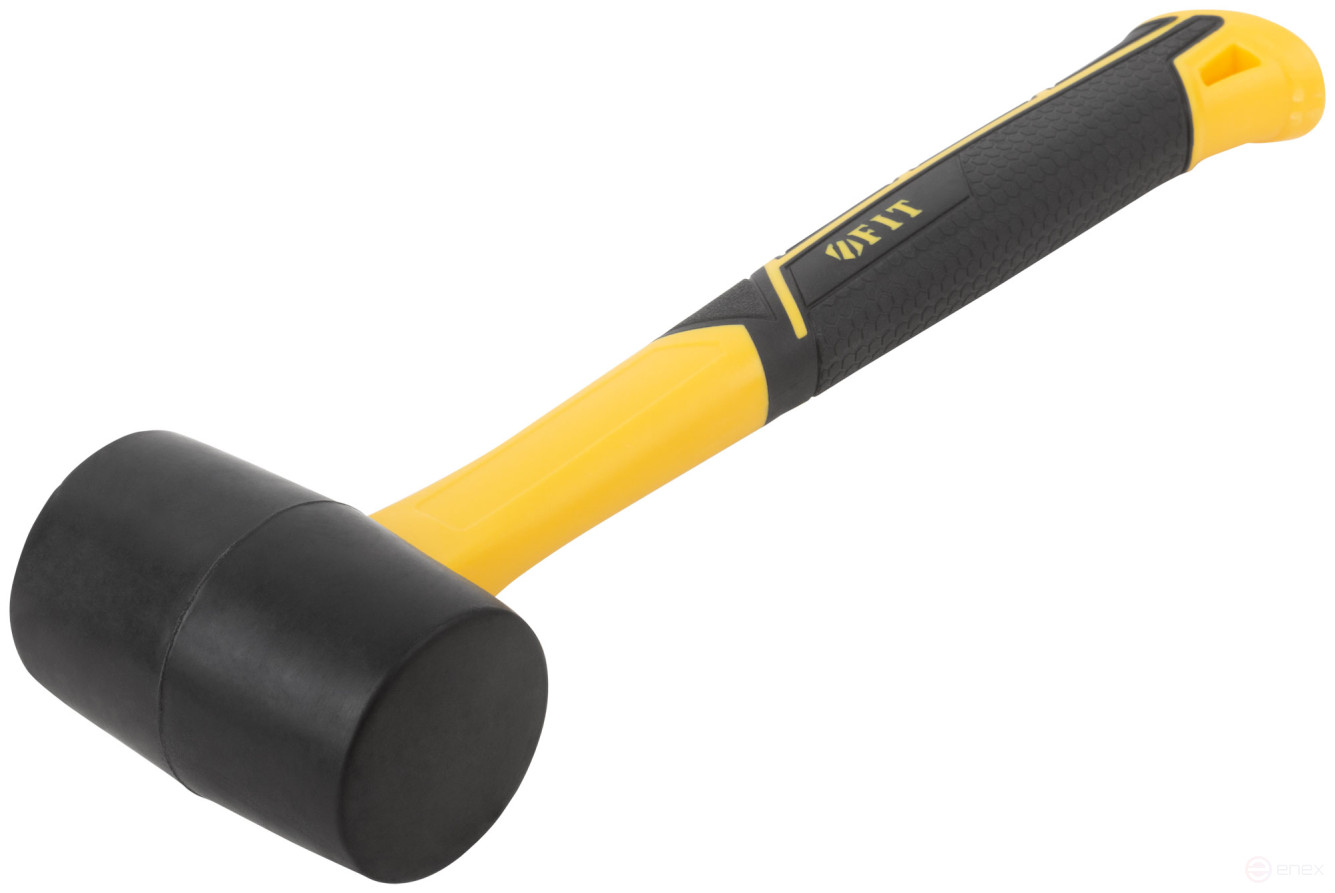 Киянка резиновая, фиберглассовая ручка 45 мм (230 гр)