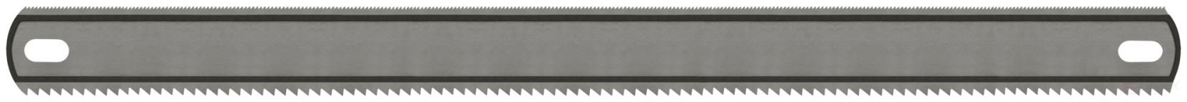 Hacksaw blade metal/wood ( 24 TPI / 8 TPI), red-hot tooth, wide double-sided, 300x24 mm, 1 pc./ PVC envelope