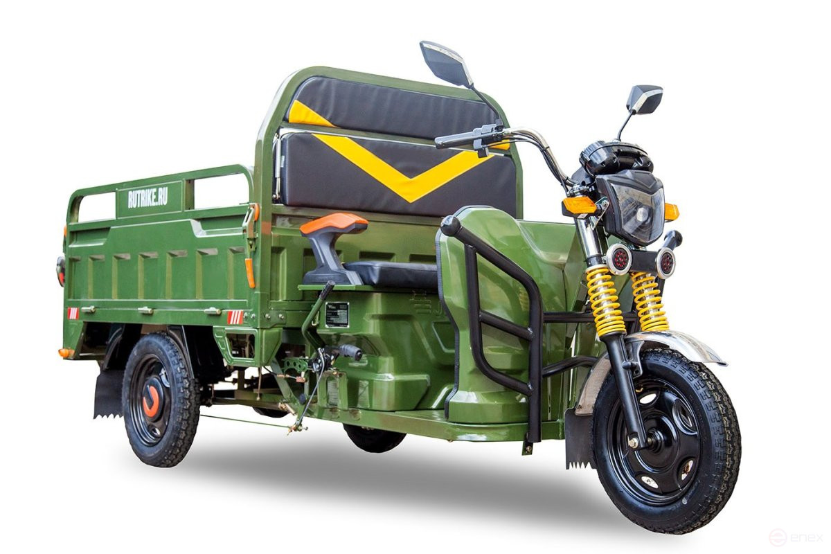 Грузовой электротрицикл Rutrike Дукат 1500 60V1000W, черный матовый