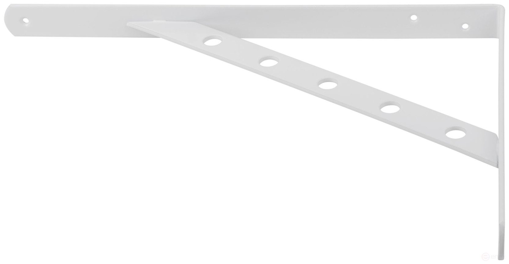 Corner bracket reinforced white 350x250mm