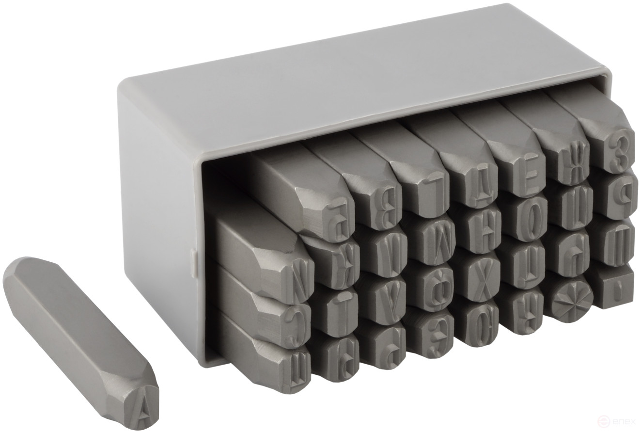 Набор клейм буквенных кириллица 8мм (стальные) BERIL