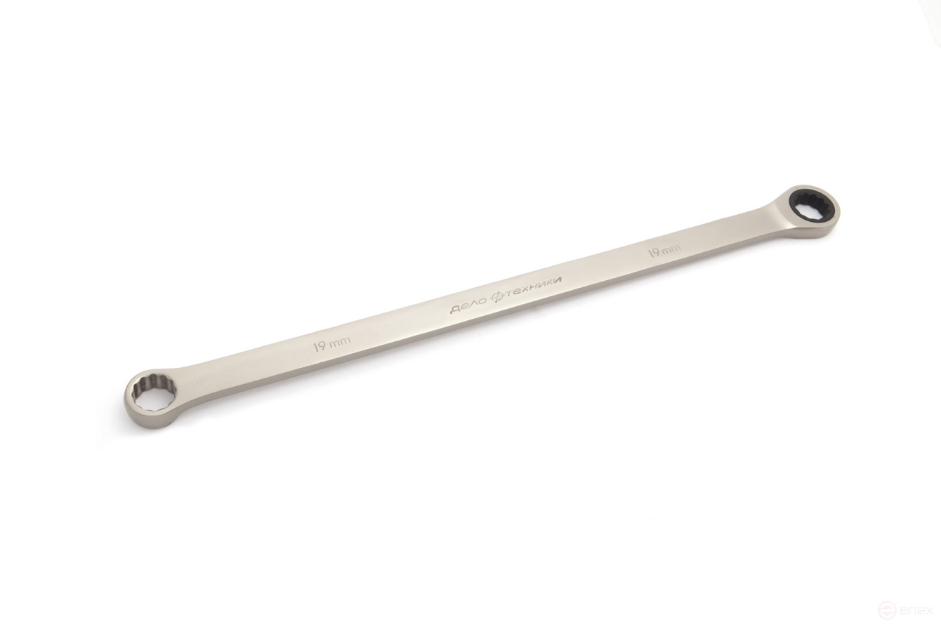 Ключ накидной трещоточный удлинённый 19 мм