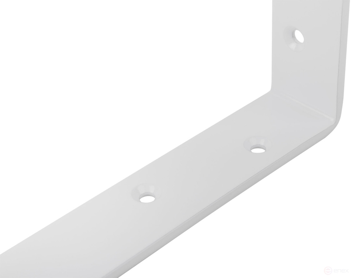 Corner bracket reinforced white 350x250mm