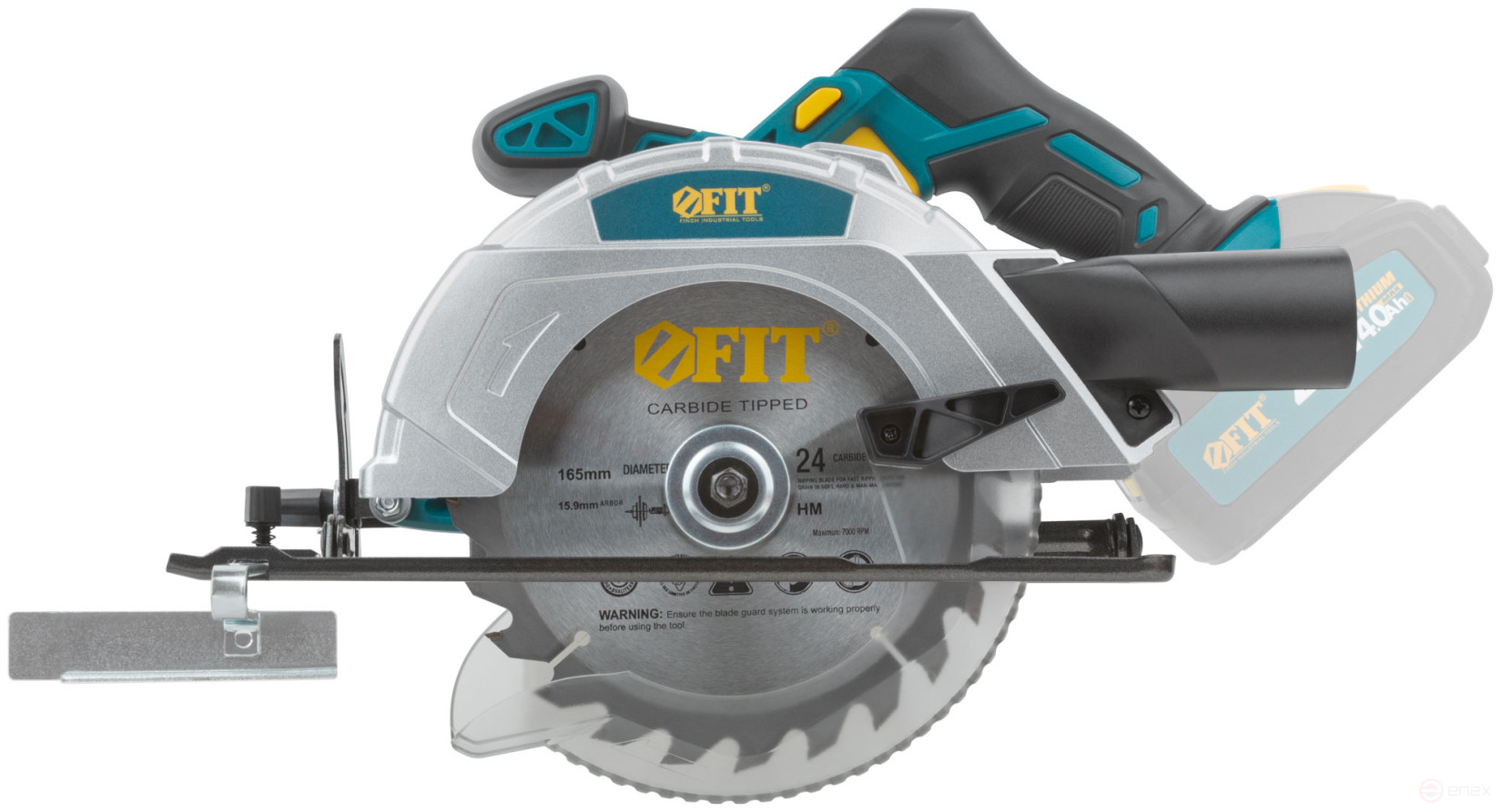 Circular circular saw 20 V; 3800 rpm; 165/20 mm; 2.3 kg; cut. tilt; box