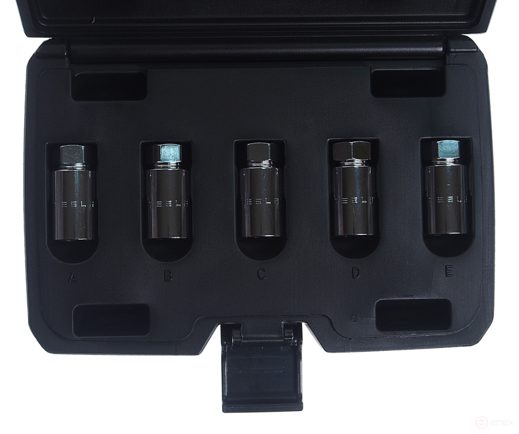 Set of heads for secret bolts and nuts (TESLA model 3, S, X) JTC