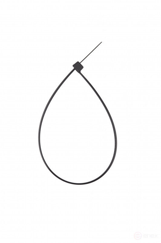 WRline WR-SHN-48-250B Стяжка-хомут 4,8х250 мм, кабельная нейлоновая 6,6, неразъемная, цвет черный (100шт)