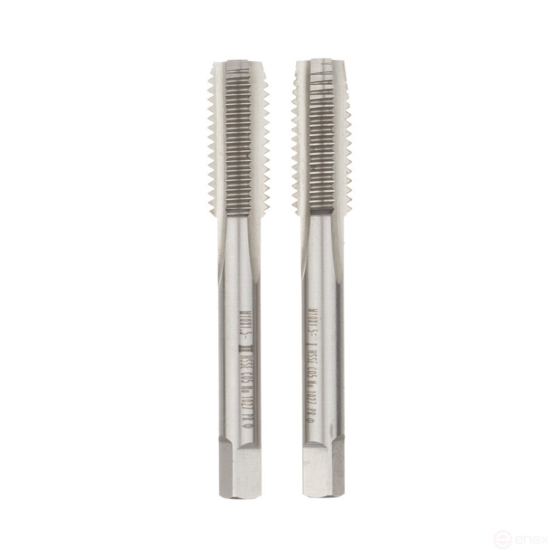 Метчики 1127 ком-кт двухпр. Эксперт М10*1,5 HSSE M35 Co5% Пласт бокс 1/10