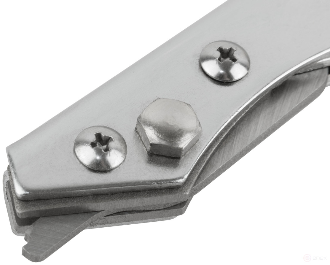 Ножницы по металлу просечные, усиленные лезвия, Профи, прорезиненные ручки 260 мм