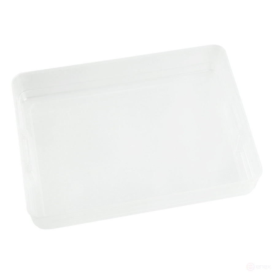 Контейнер для документов СТАММ А4, 260*350*65мм, пластик., с защелками, прозрачный