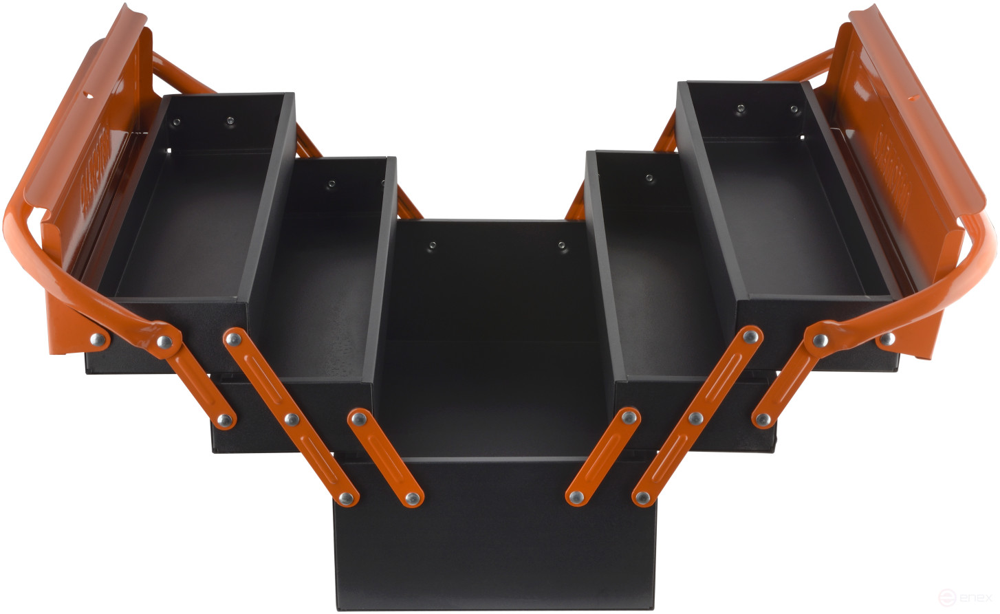 The tool box is metal. 400mm (Car Seat) (44214)