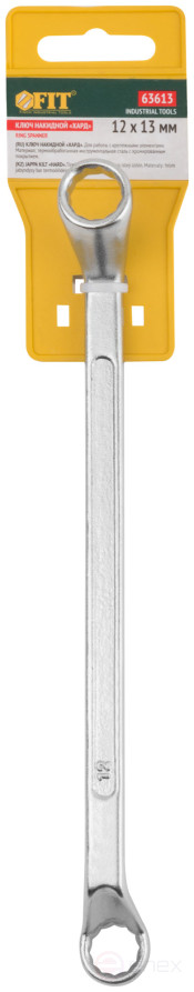 Ключ накидной "Хард", хромированное покрытие 12х13 мм