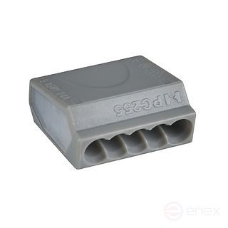 Клемма соединительная, нейлон, 5-полюсная (упак.100шт)