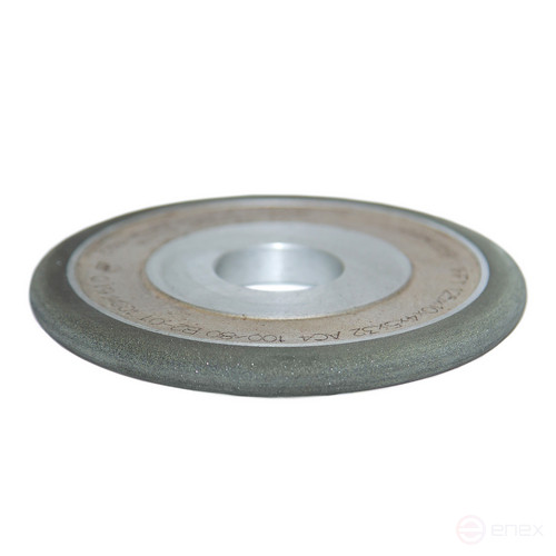 Diamond grinding wheel flat with semicircular convex profile 1FF1 125x6x4x3x32 AC6 100/80 V2-01 100% 38.0