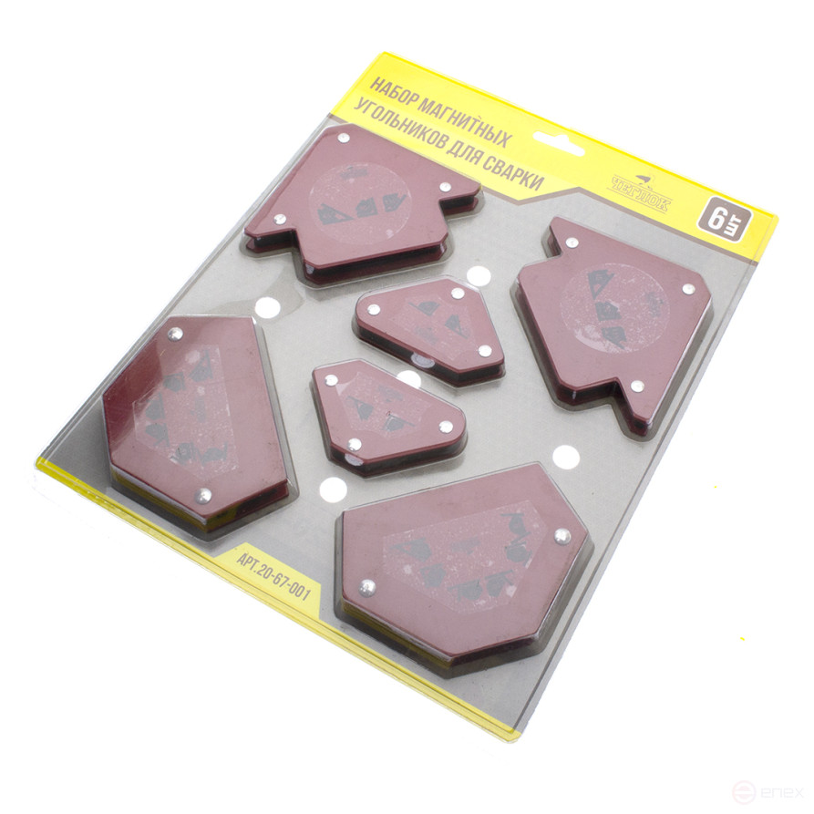 Magnetic square for welding, SET of 6 pieces, CHEGLOK (6/12)