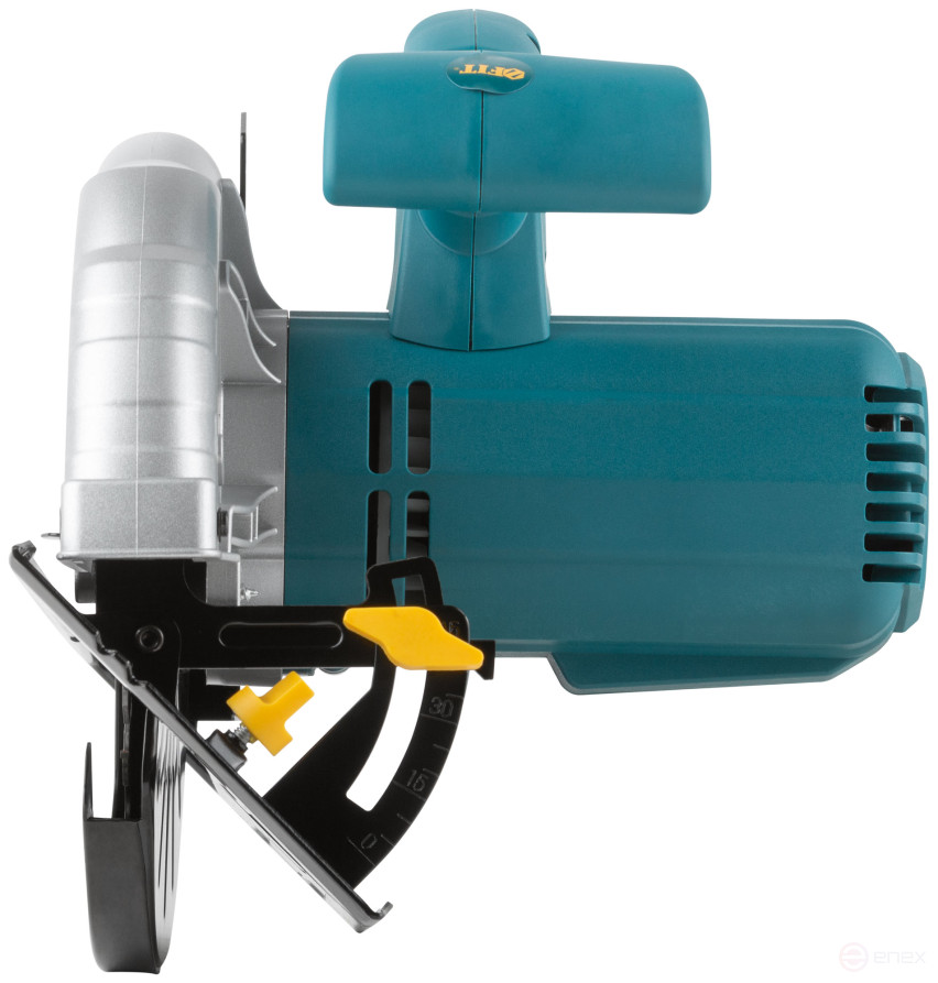 Пила дисковая 1000 Вт; 4800 об/мин; 165/20 мм; 2,1 кг; жел. опора; коробка