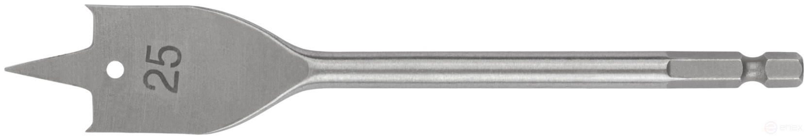 Сверло по дереву перовое, U-образный хвостовик под биту 25x152 мм