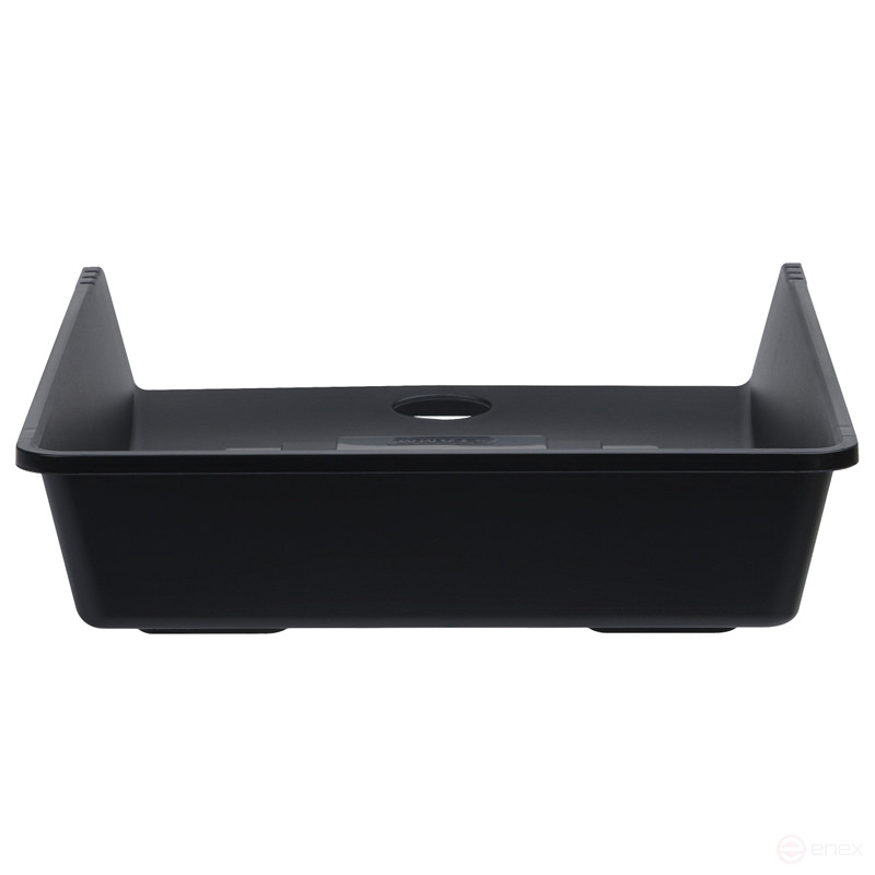 Лоток для бумаг горизонтальный СТАММ "1в1", черный