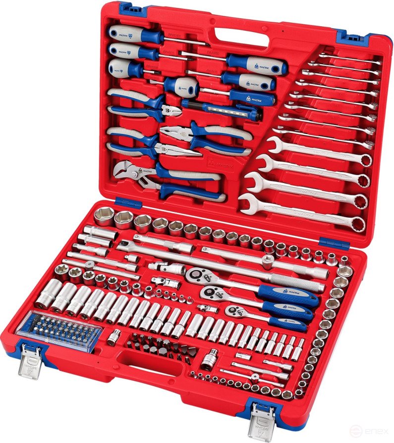 Universal tool set, 174 items MASTER 01-174C
