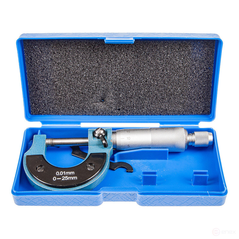 Micrometer ER-00025 (0-25mm, 0.01mm), in a case EUREKA /1/50