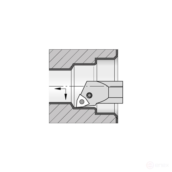 Turning holder S32S-PWLNR08 boring right