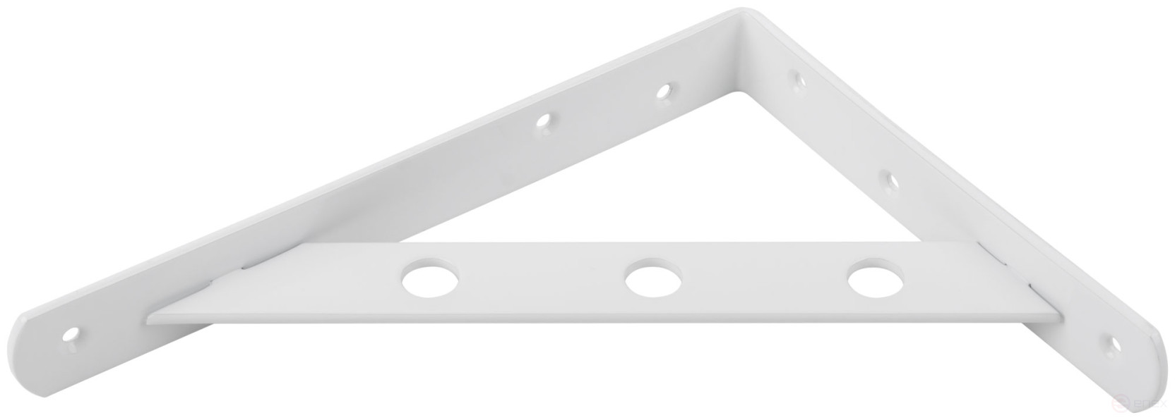 Уголок-кронштейн усиленный белый 200х150 мм