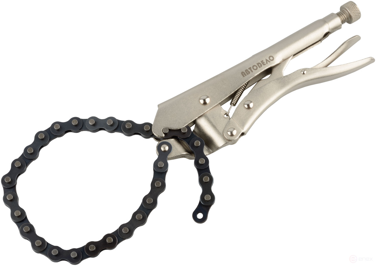 Oil filter wrench (chain; with lock; D=60-140 mm) Avtodor 41571