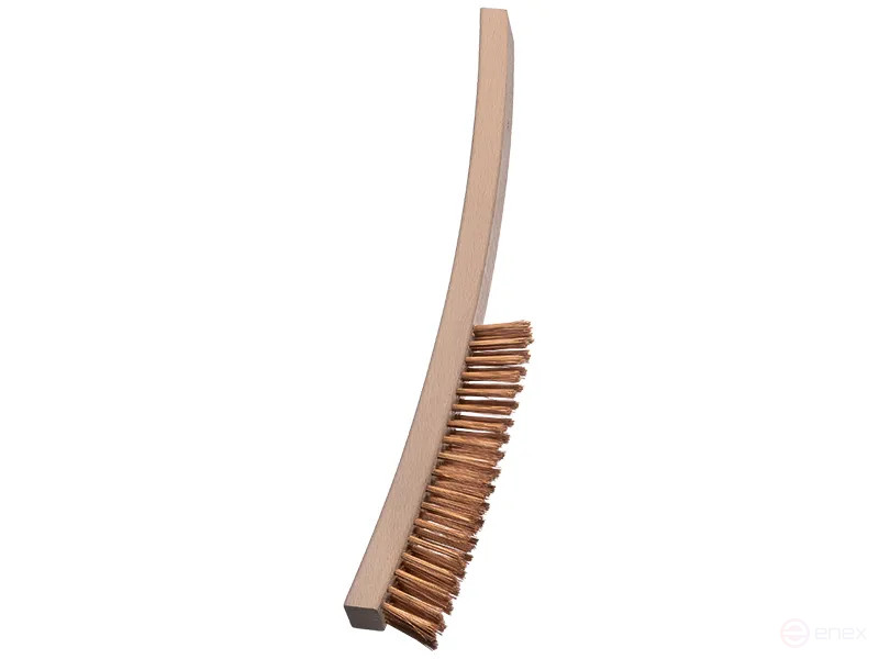 Щетка ручная, 3х19 рядная, бронзовая проволока BRO прямая 0,30 мм, высота ворса 0,30 мм