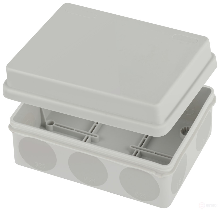 Soldering box ERA KOR-150-110-70- 11g-2MP two-component HF UV resistant 150x110x70mm grey Direct mounting IP67