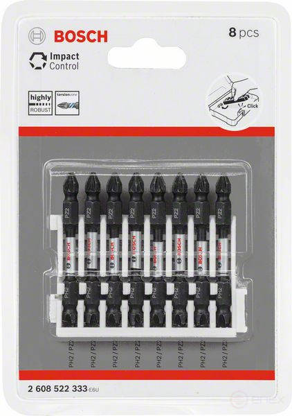 Упаковка бит для шуруповерта Impact Control, 8 шт., 2608522333