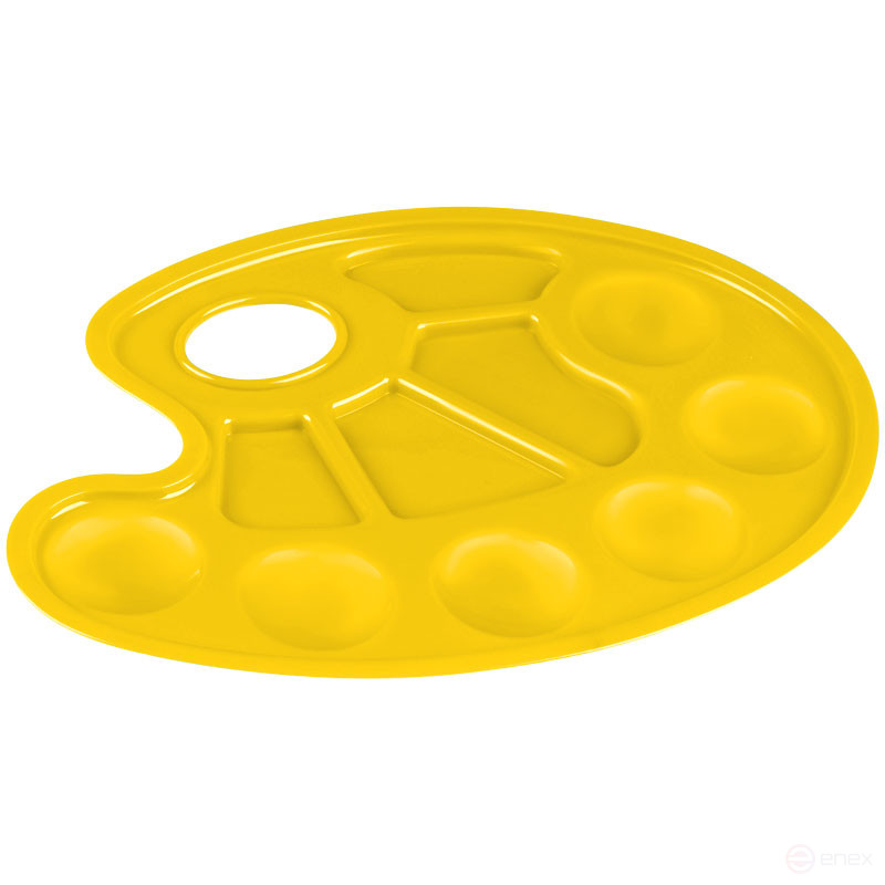 Палитра художника СТАММ, овальная, ассорти, пластик