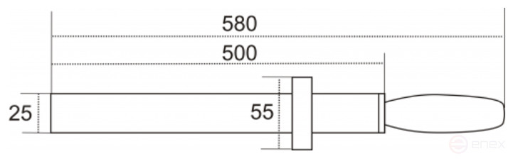 Magnetic collector PROF-MAGNET D25x500 mm