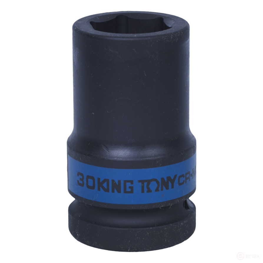 Головка торцевая ударная глубокая шестигранная 1", 30 мм KING TONY 843530M