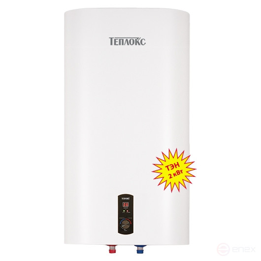 ЭНВ-НЕРЖ-80, Электрический водонагреватель ТЕПЛОКС 80 л, серия ФЛЭТ