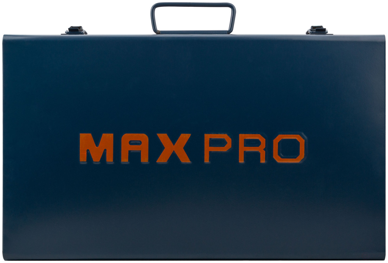 MAX-PRO Аппарат сварочный для пластиковых труб 750/1500 Вт; 50-300℃; 6 насадок; 5,8 кг; диаметры труб 20/25/32/40/50/63мм; металлический кейс