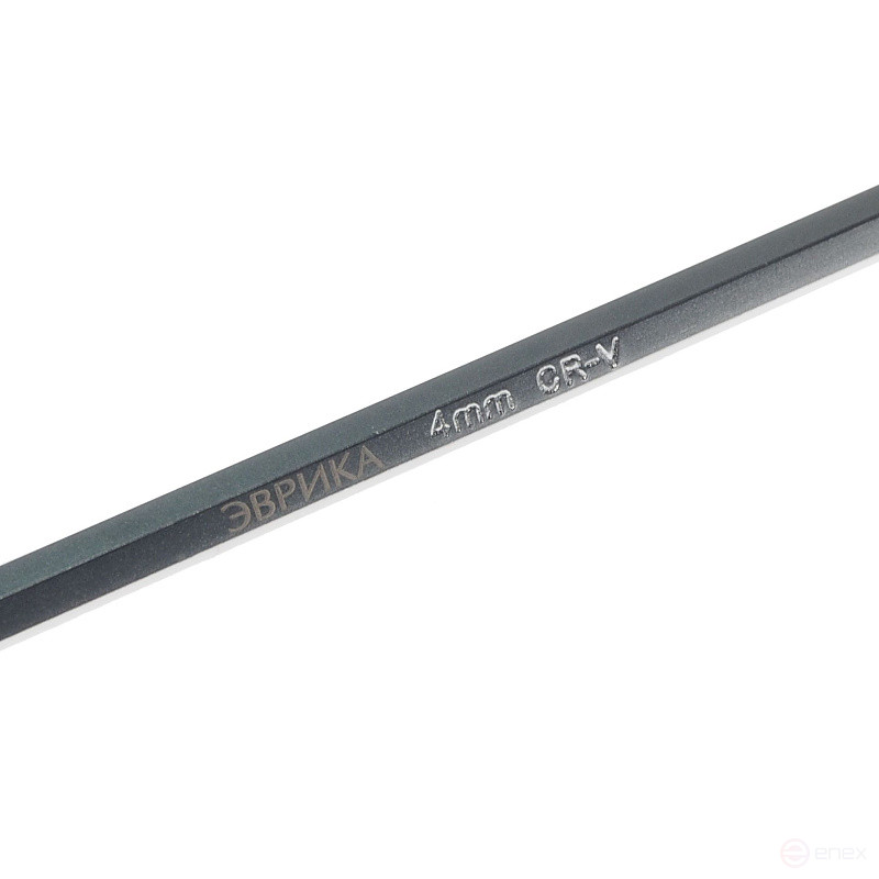 Ключ шестигранный 4мм ER-76404L: Г-образный удлиненный ЭВРИКА /1/16/128