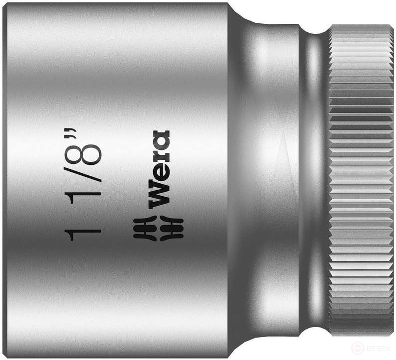 8790 HMC Zyklop Головка торцевая шестигранная, DR 1/2", 1 1/8" x 40 мм