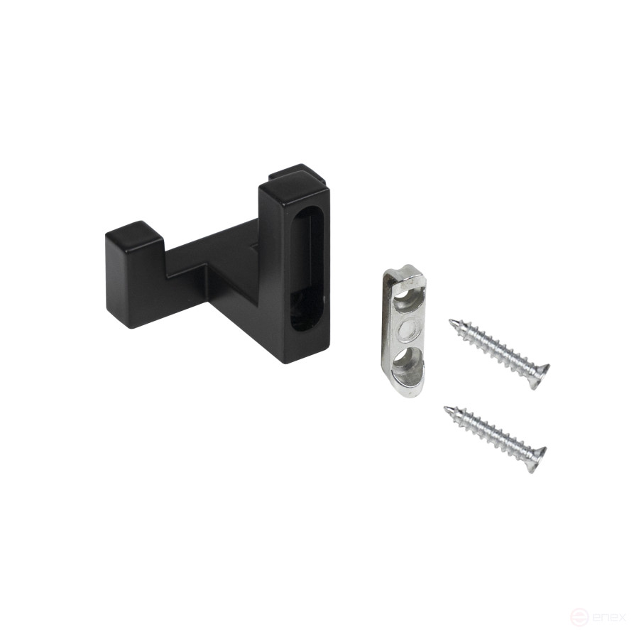 Hook meb. two-horn metal. BENZ black matte AKS