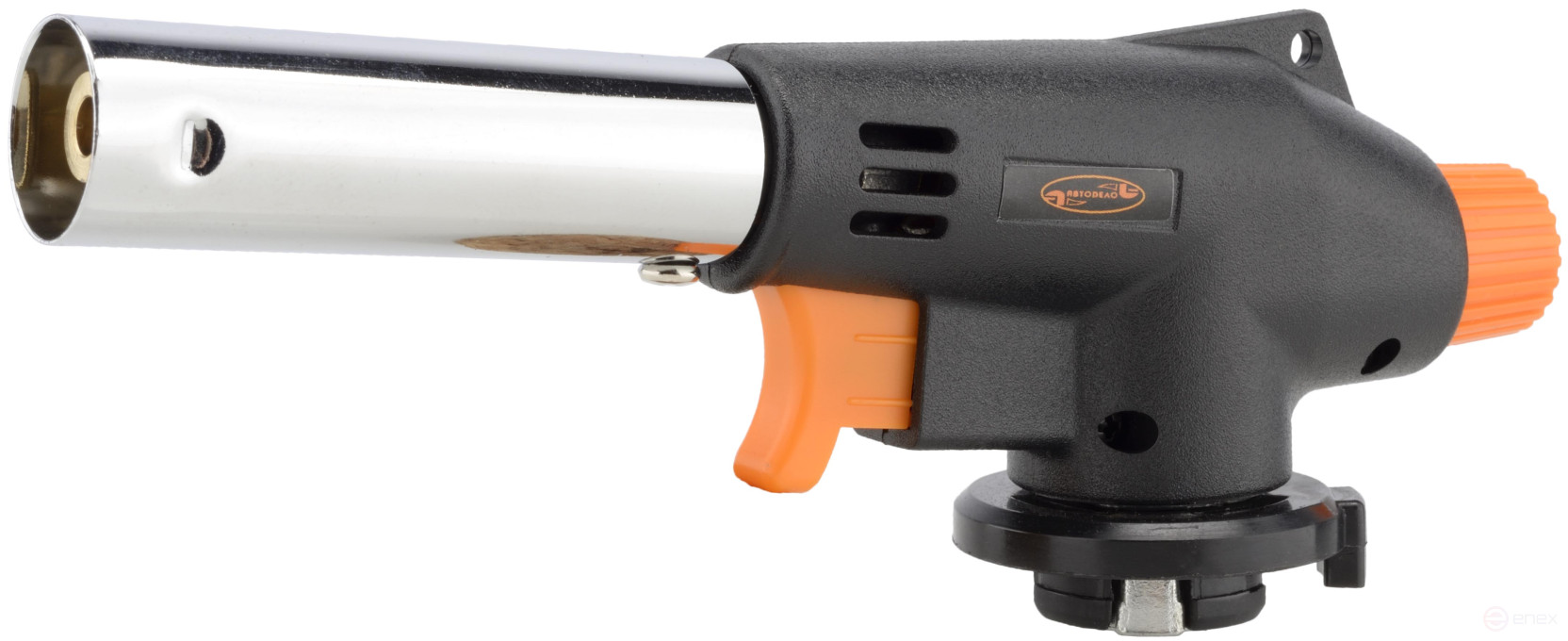 Gas burner with piezo ignition (ABS plastic housing; for collet cylinder) AvtoDelo (44111)