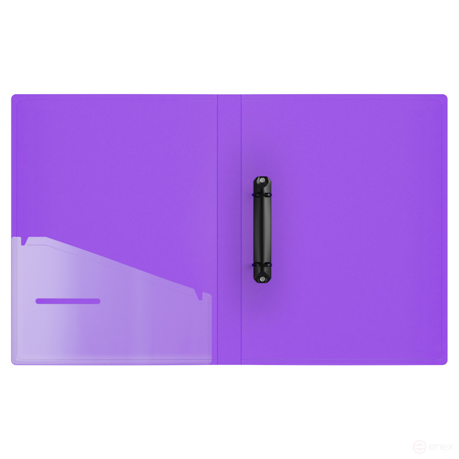 Папка на 2 кольцах Berlingo "Envy" А4, 24 мм, 700 мкм, D-кольца, с внутр. карманом, фиолетовая